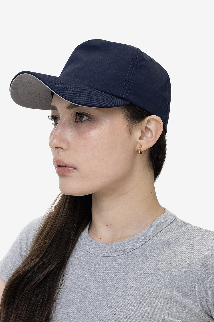 Poly Cttn Twill 5 panel Hat NAVY