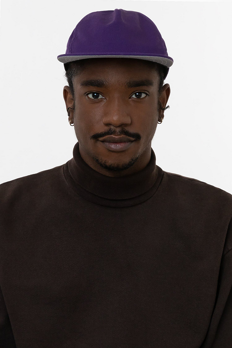Poly Cttn Twill 5 panel Hat PURPLE