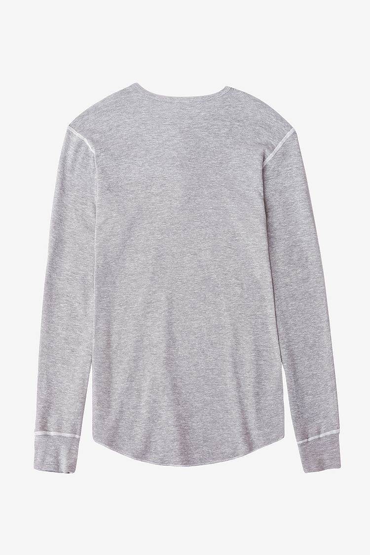 L/S Baby Thermal Henley HEATHER GREY