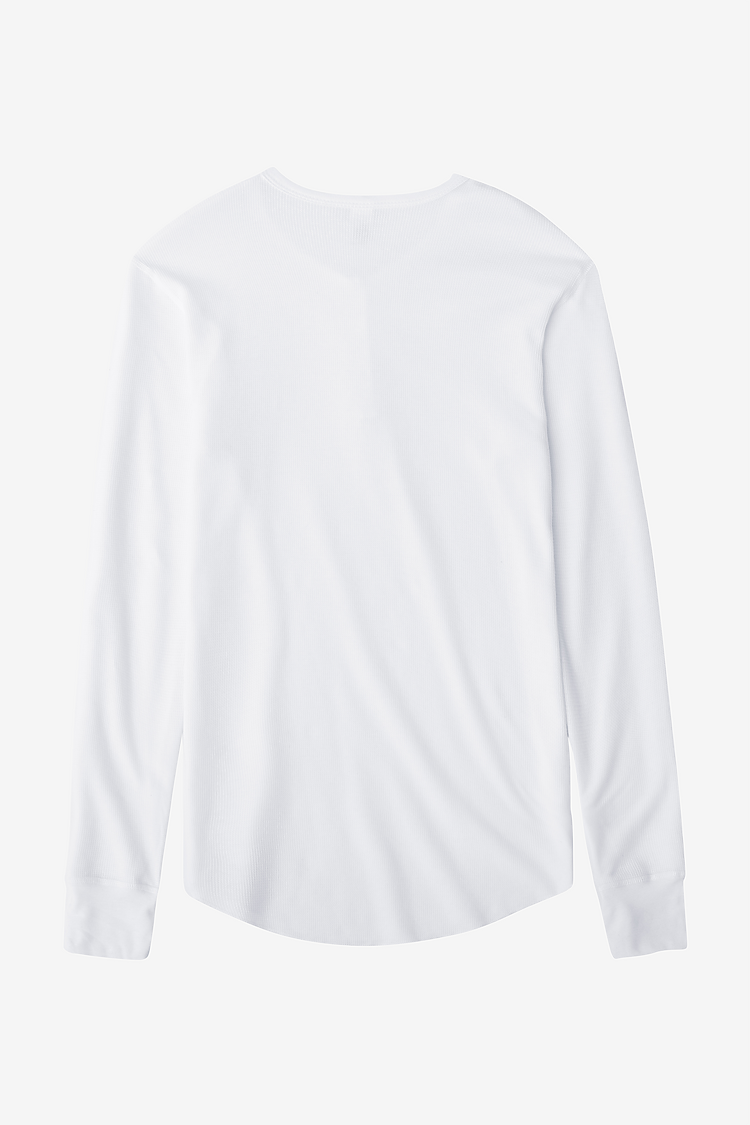 L/S Baby Thermal Henley White