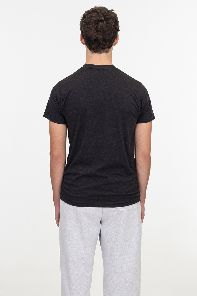 S/S Tri Blend Crew Neck Tri-Black