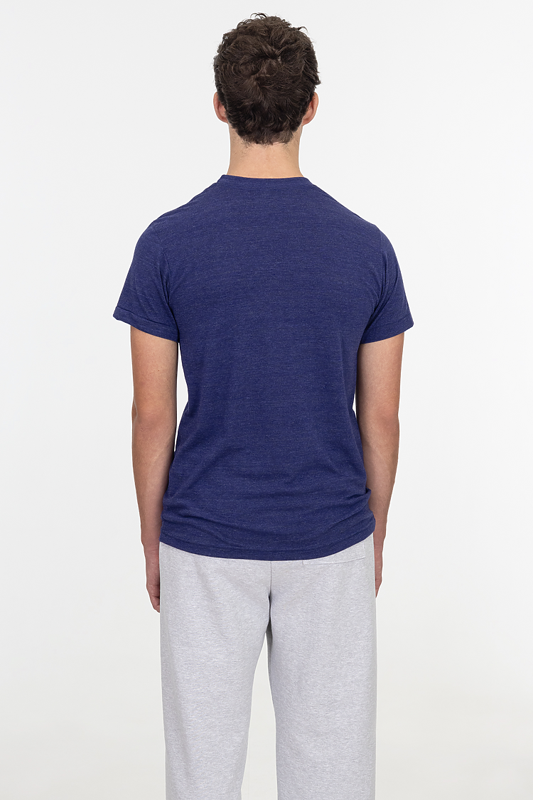 S/S Tri Blend Crew Neck Tri-Indigo
