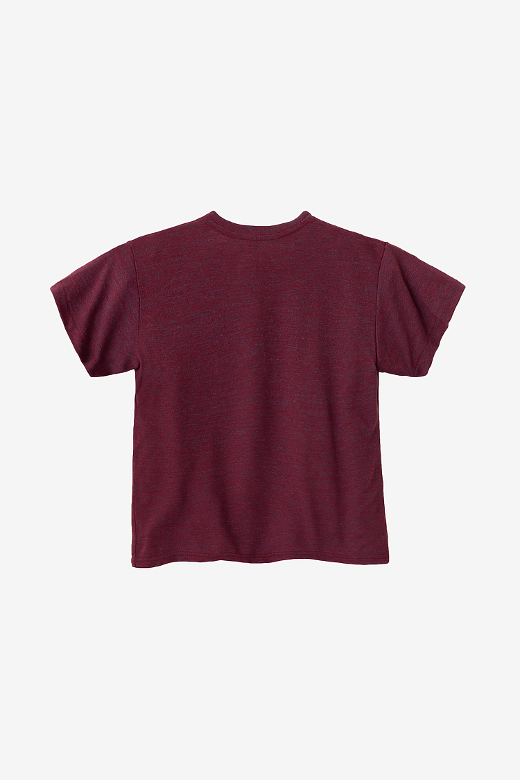 KIDS TRIBLEND S/S TEE TRI-CRANBERRY