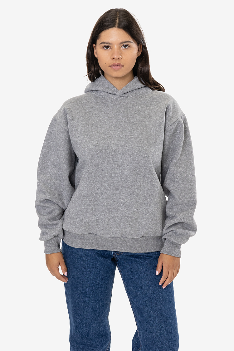 12OZ TRIBLEND FLEECE HOODIE HEATHER GREY