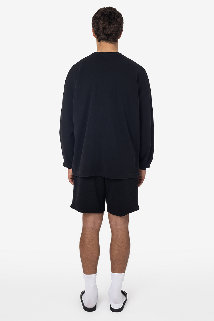 Hvy Thermal Garmnt Dye Shorts Black