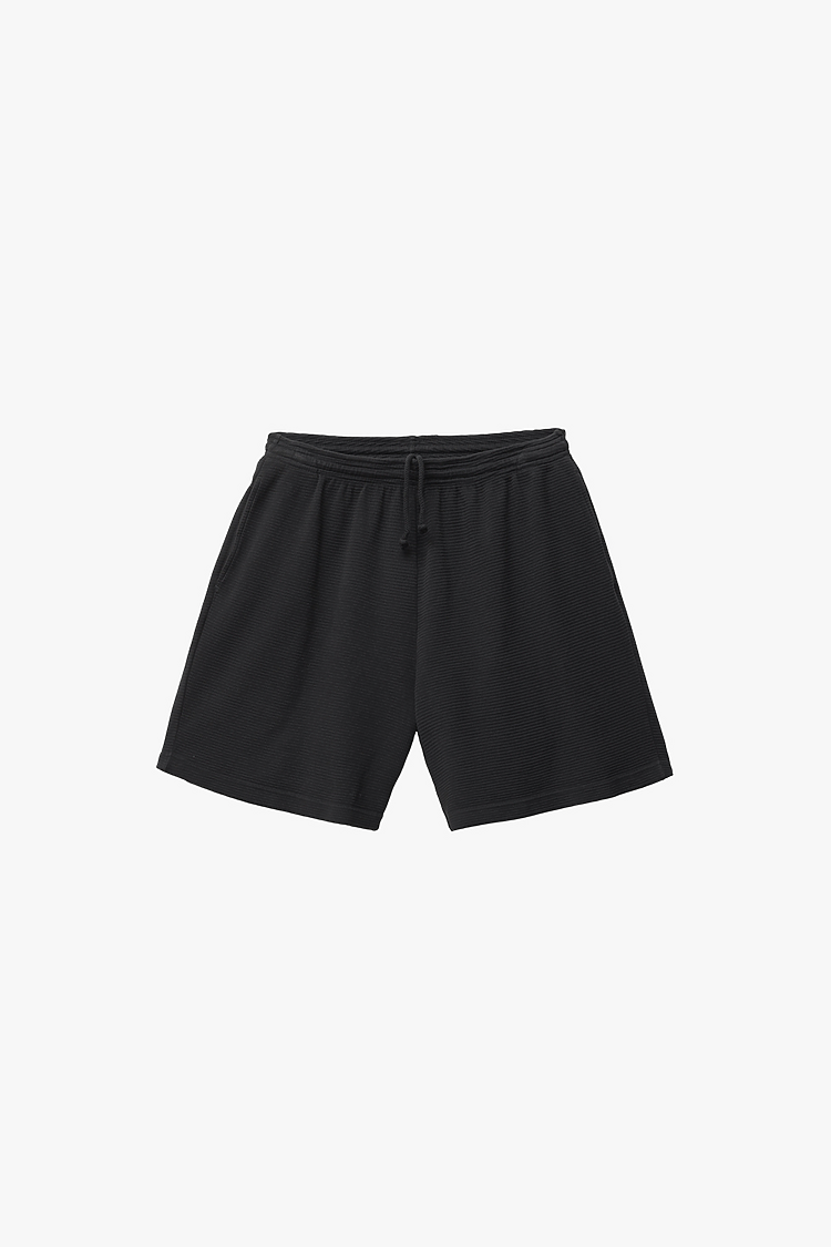 Hvy Thermal Garmnt Dye Shorts Black