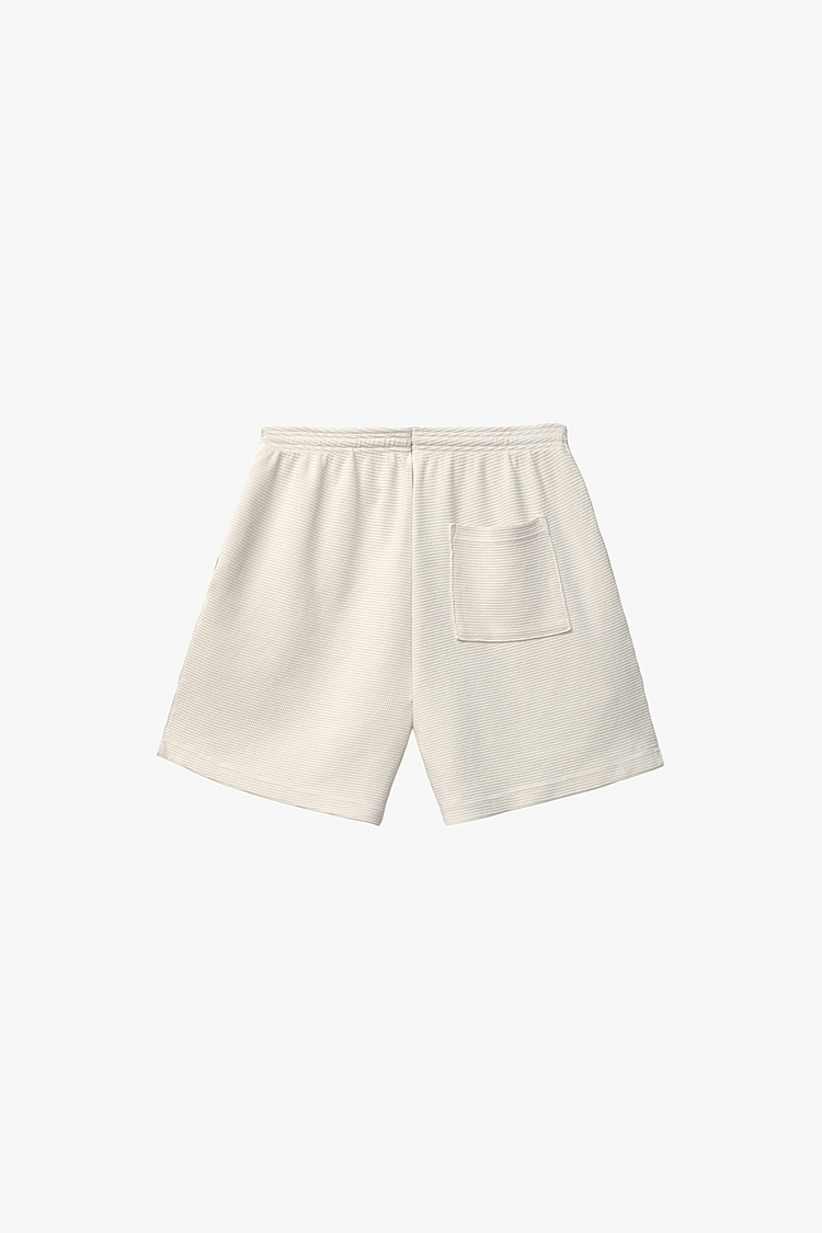 Hvy Thermal Garmnt Dye Shorts Creme