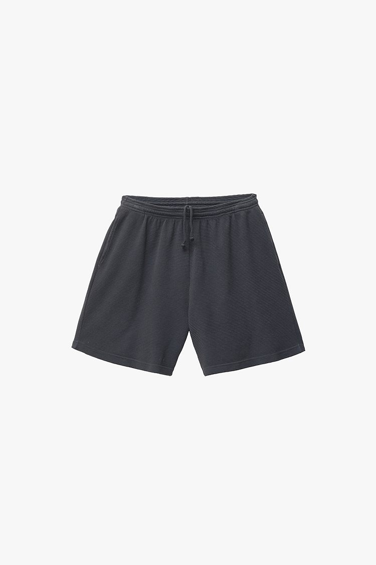 Hvy Thermal Garmnt Dye Shorts Dolphin Blue