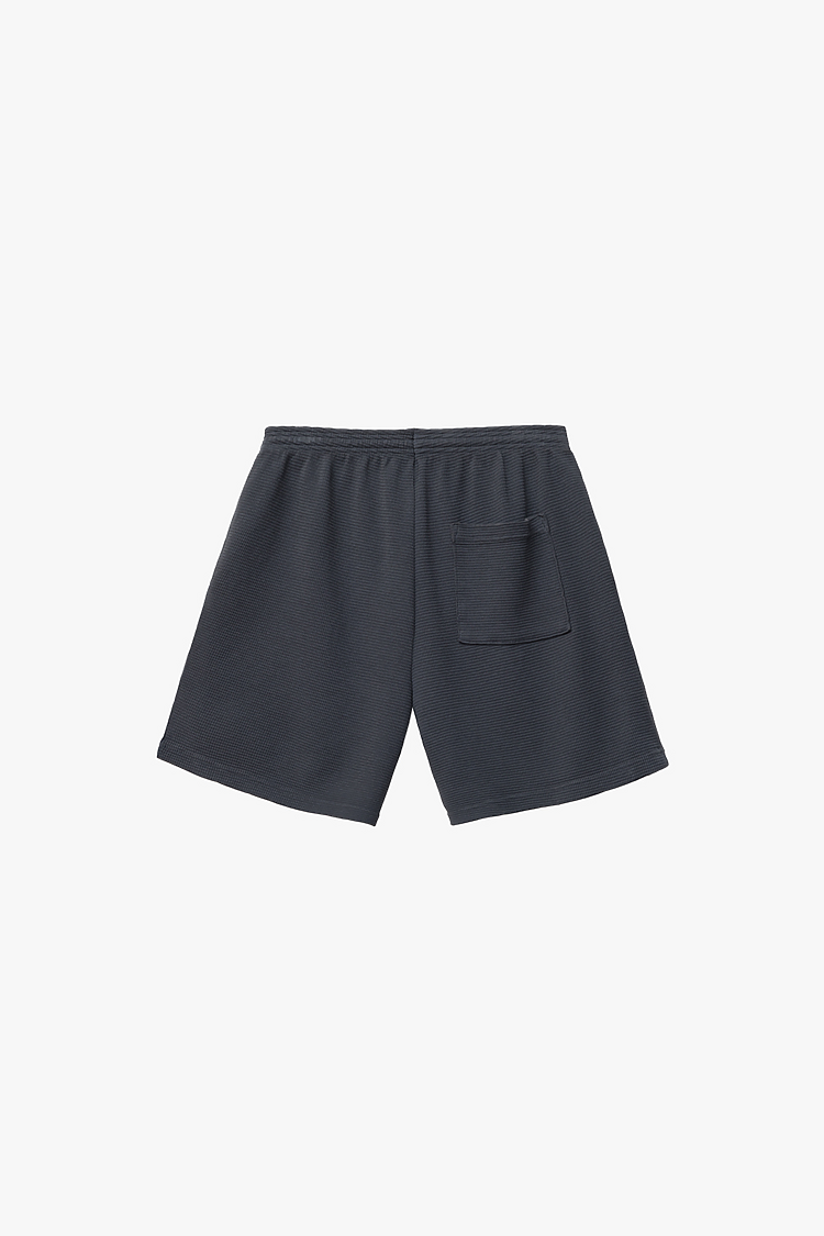 Hvy Thermal Garmnt Dye Shorts Dolphin Blue