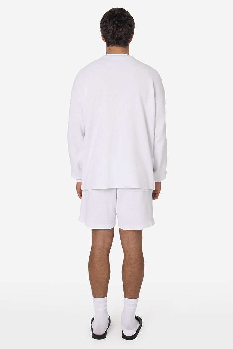 Hvy Thermal Garmnt Dye Shorts White