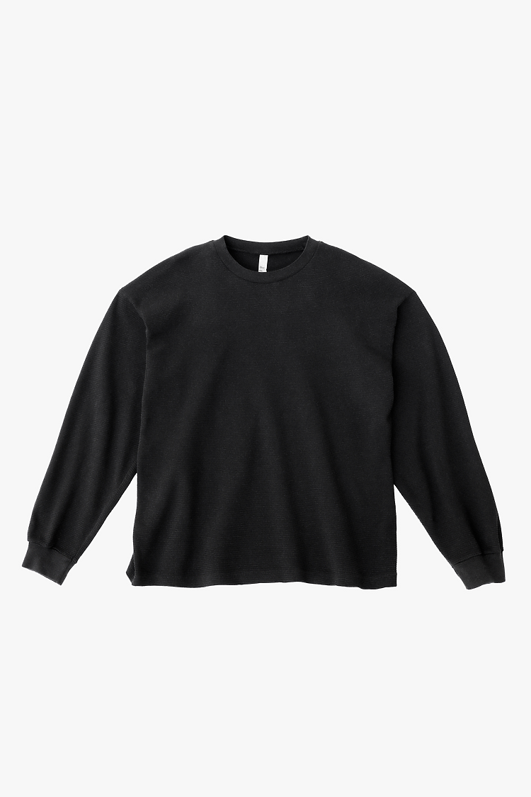 L/S Hvy Thermal Crew Neck Black