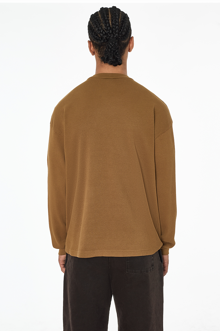 L/S Hvy Thermal Crew Neck Brass