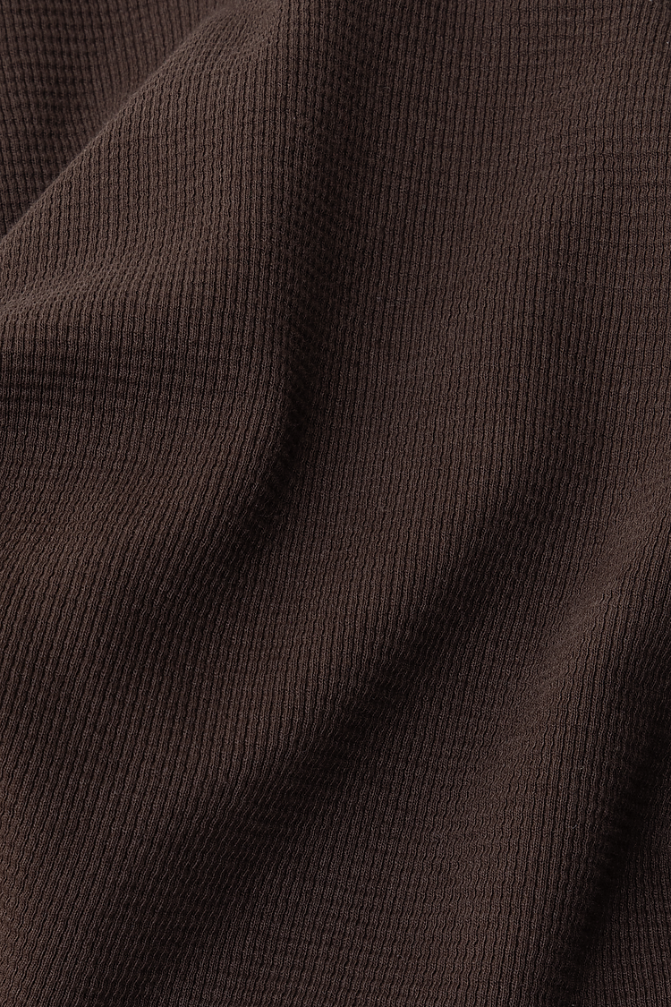 L/S Hvy Thermal Crew Neck Chocolate
