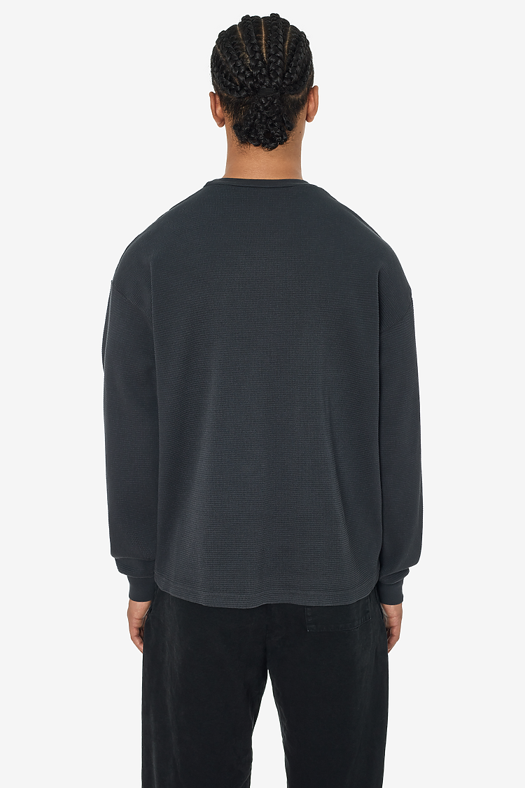 L/S Hvy Thermal Crew Neck DOLPHIN BLUE