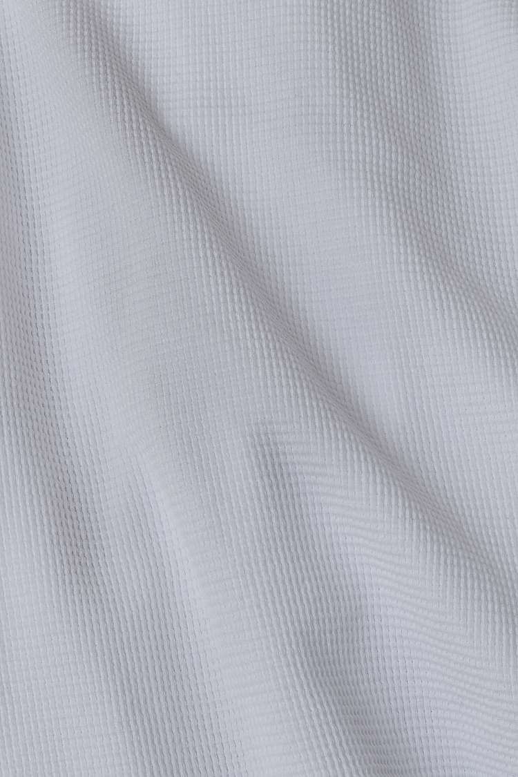 L/S Hvy Thermal Crew Neck White
