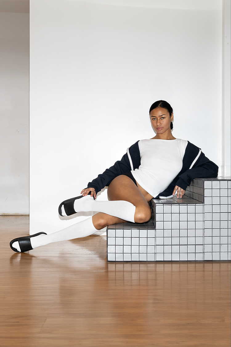 Unisex Crew Sock White