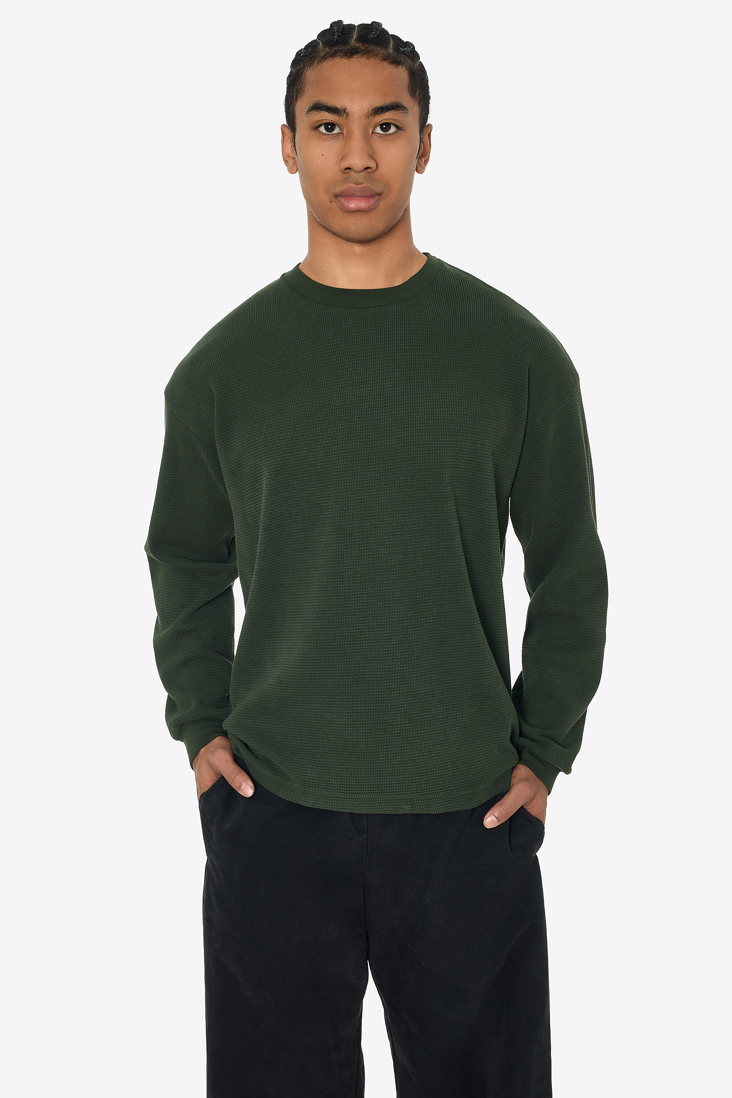 未使用 25FW oversized thermal crew l/s tee. L/S Heavy Thermal Crew Neck | Los Angeles Apparel