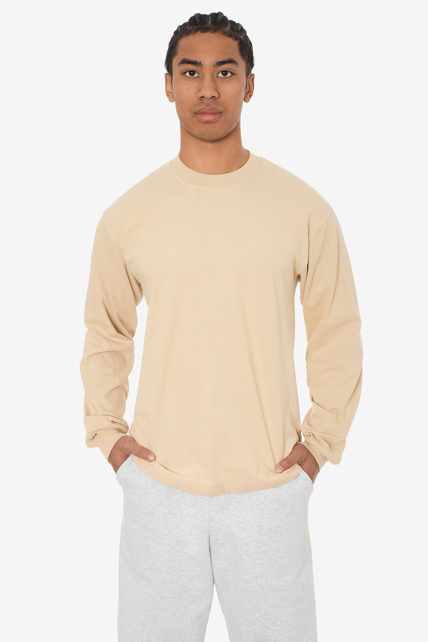 L/S Grmnt Dye Crew Neck 6.5oz