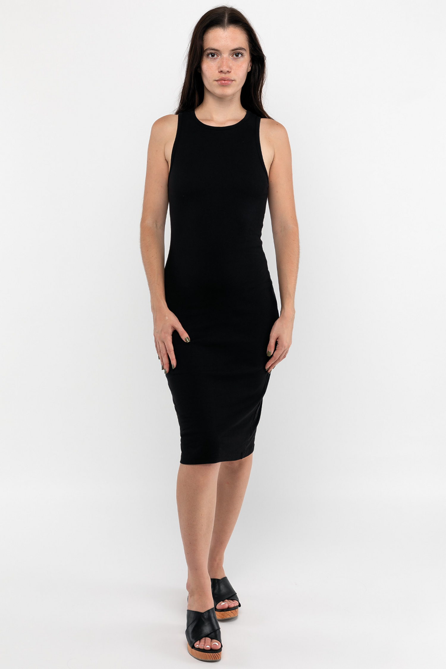 Manantial Baby Rib Midi Dress