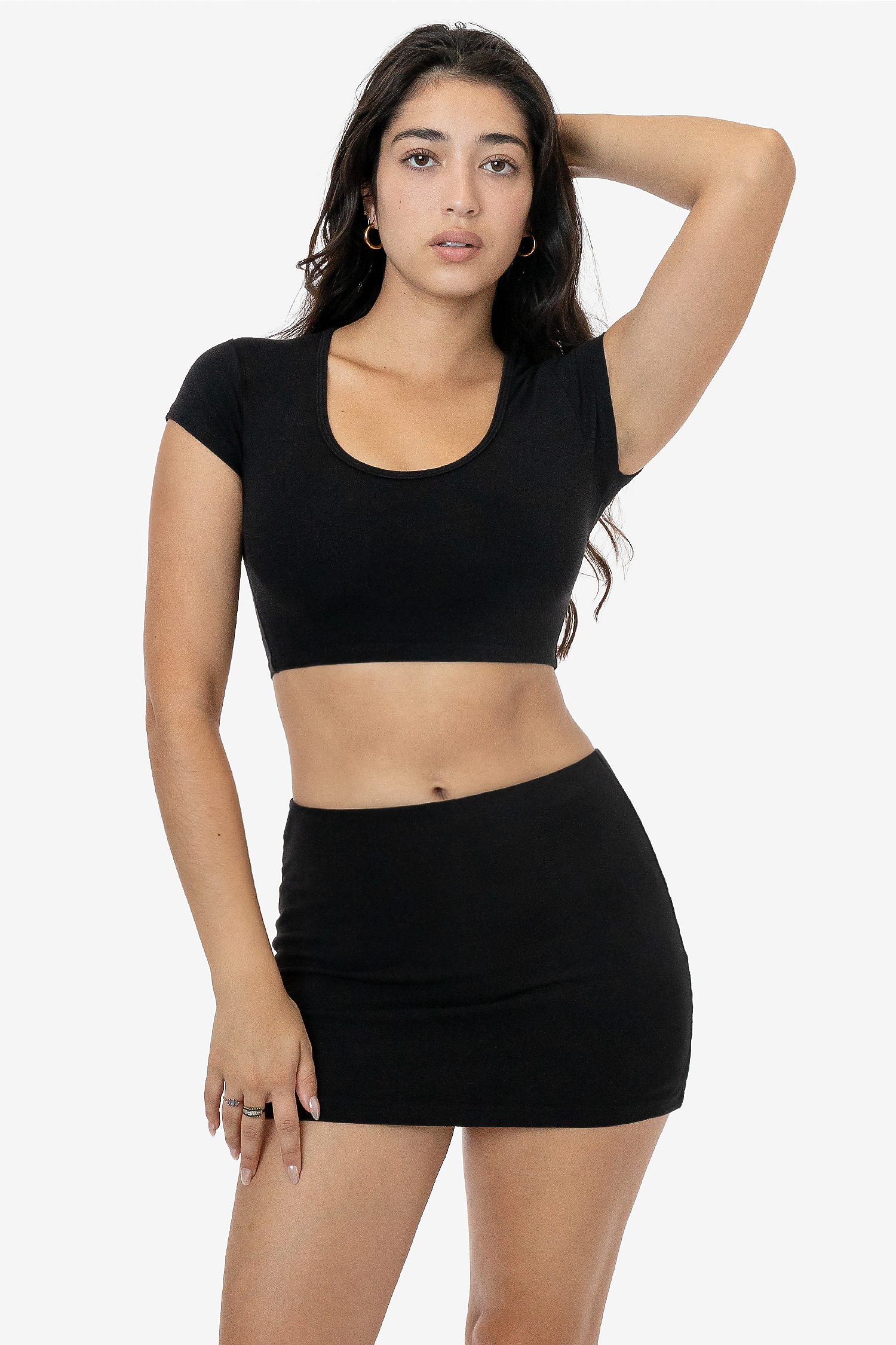 Garment Dye Micro Crop Tee