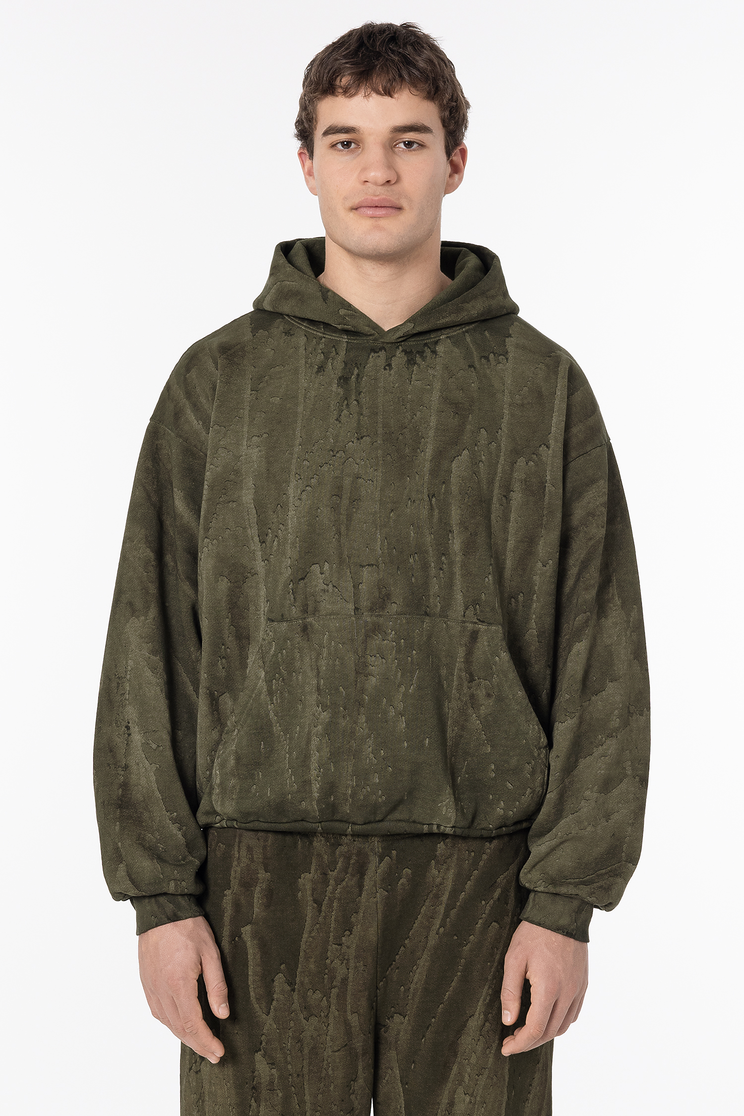 14oz Fleece Pullover Drip Dye
