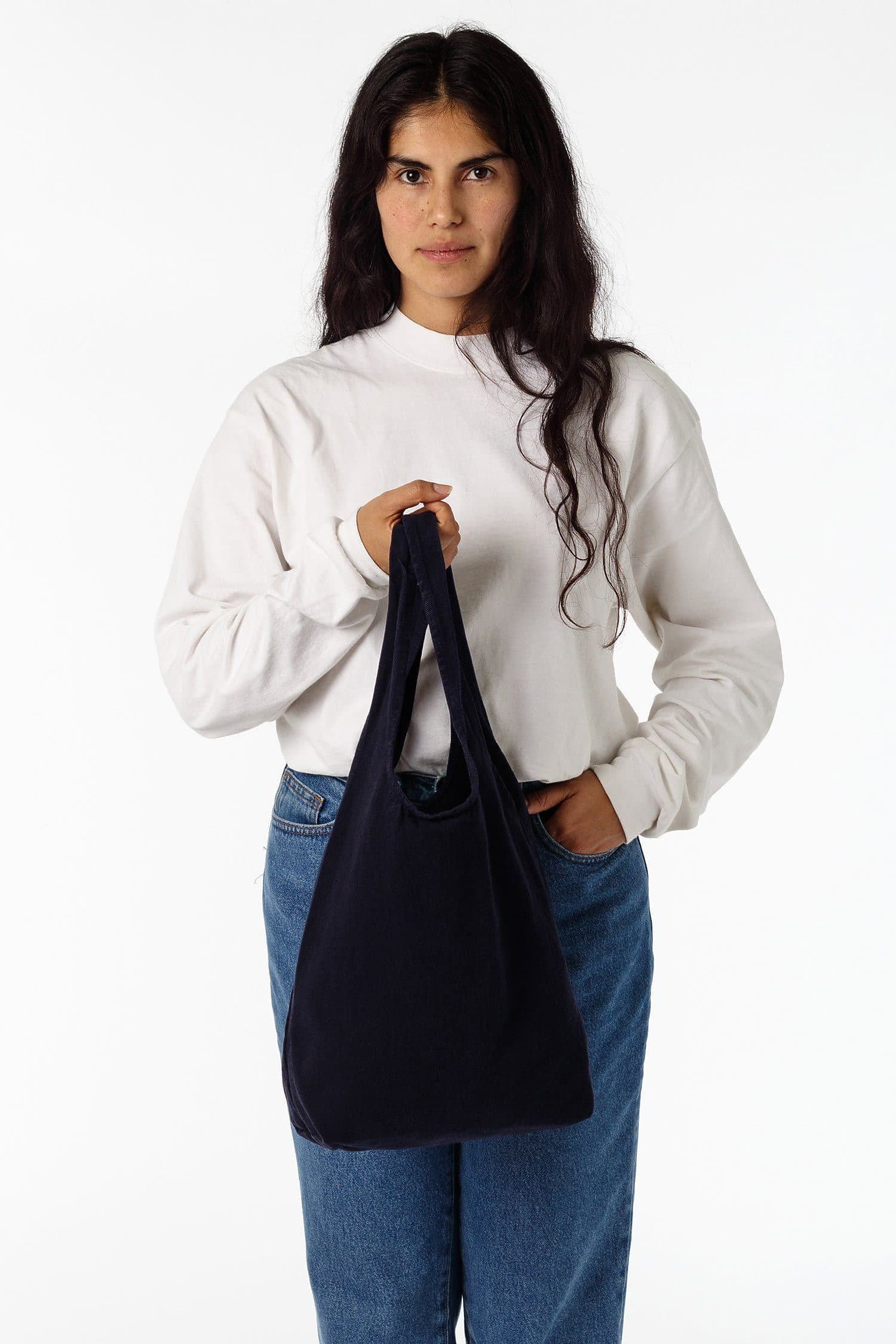 Bull Denim Shopping Bag