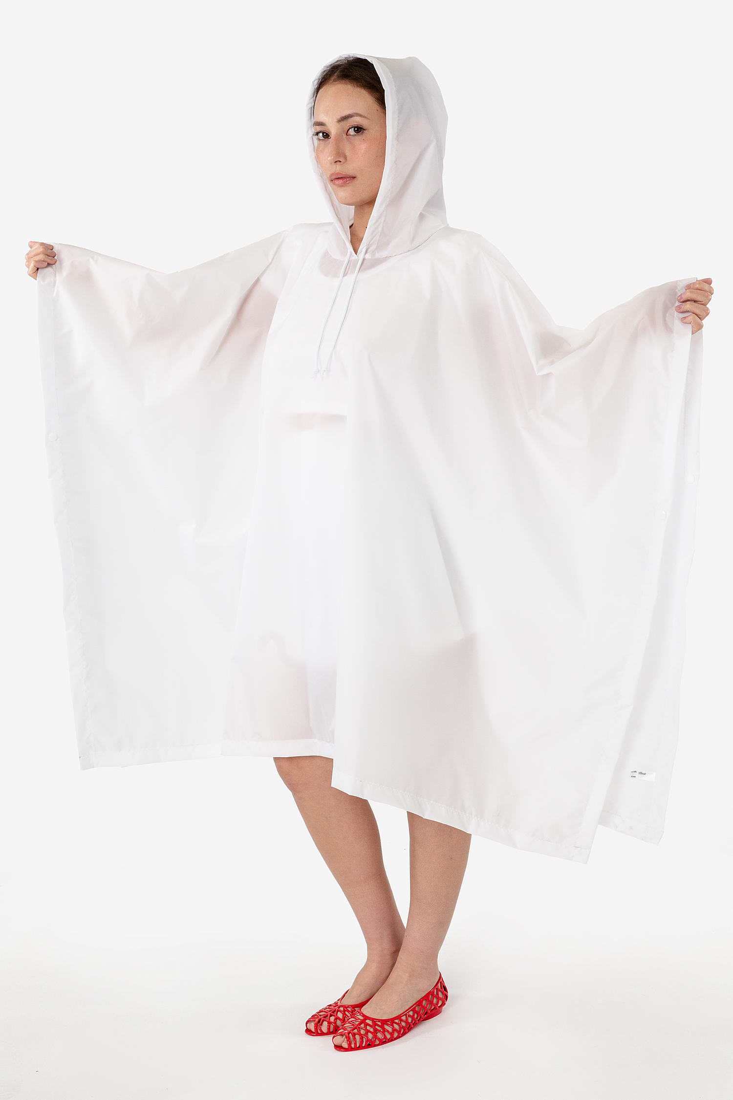 Hooded Nylon Rain Poncho