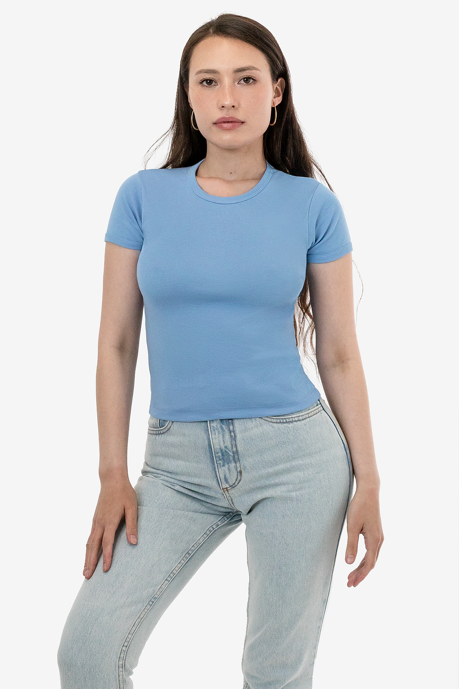 Womens | Tops-Baby Rib | Los Angeles Apparel