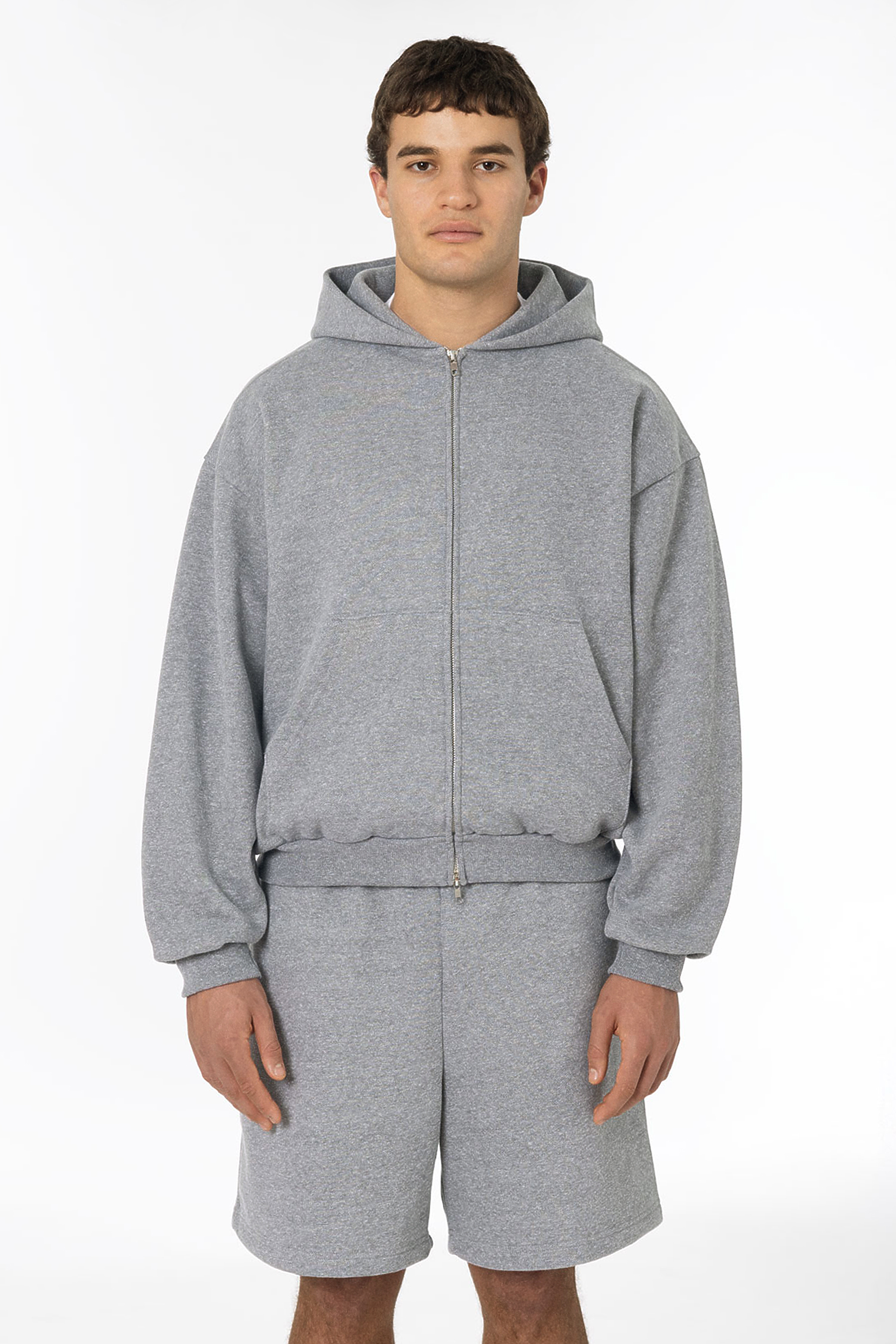 12oz Fleece Double Zip Hoodie