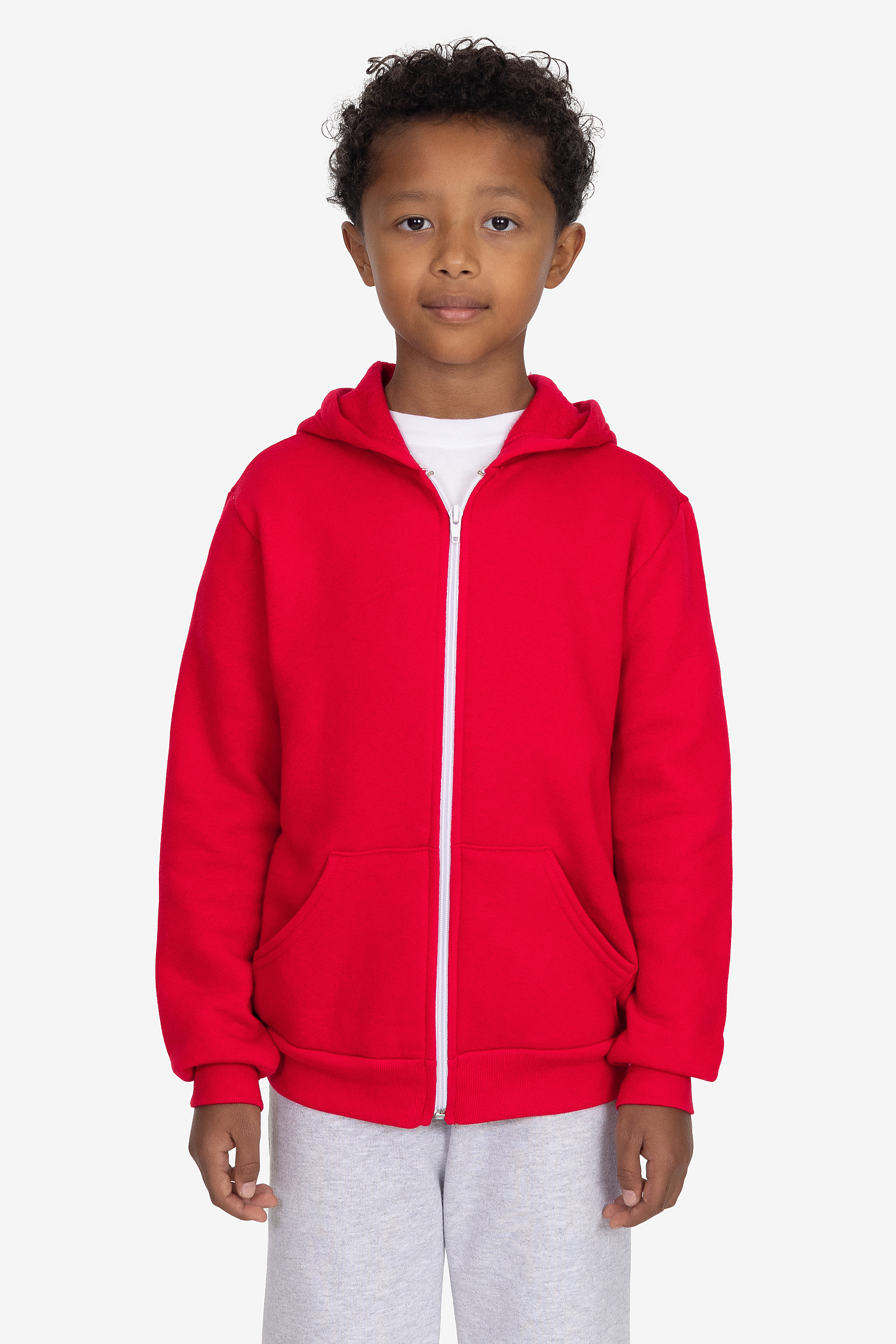 Kids Poly Cotton Zip Hoody