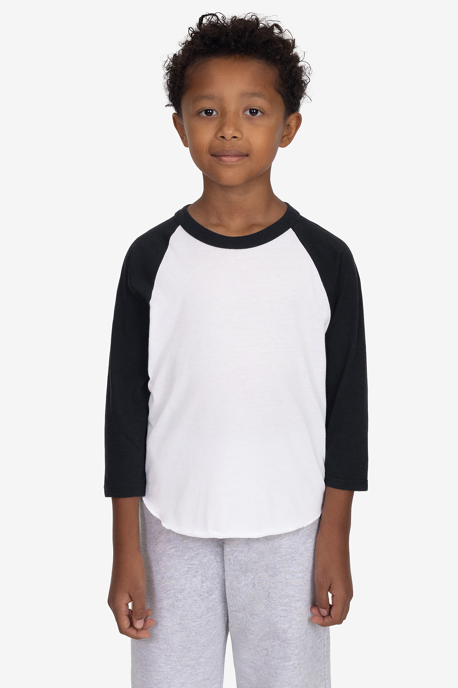 Youth 3/4 Slv Ply Ctn Raglan