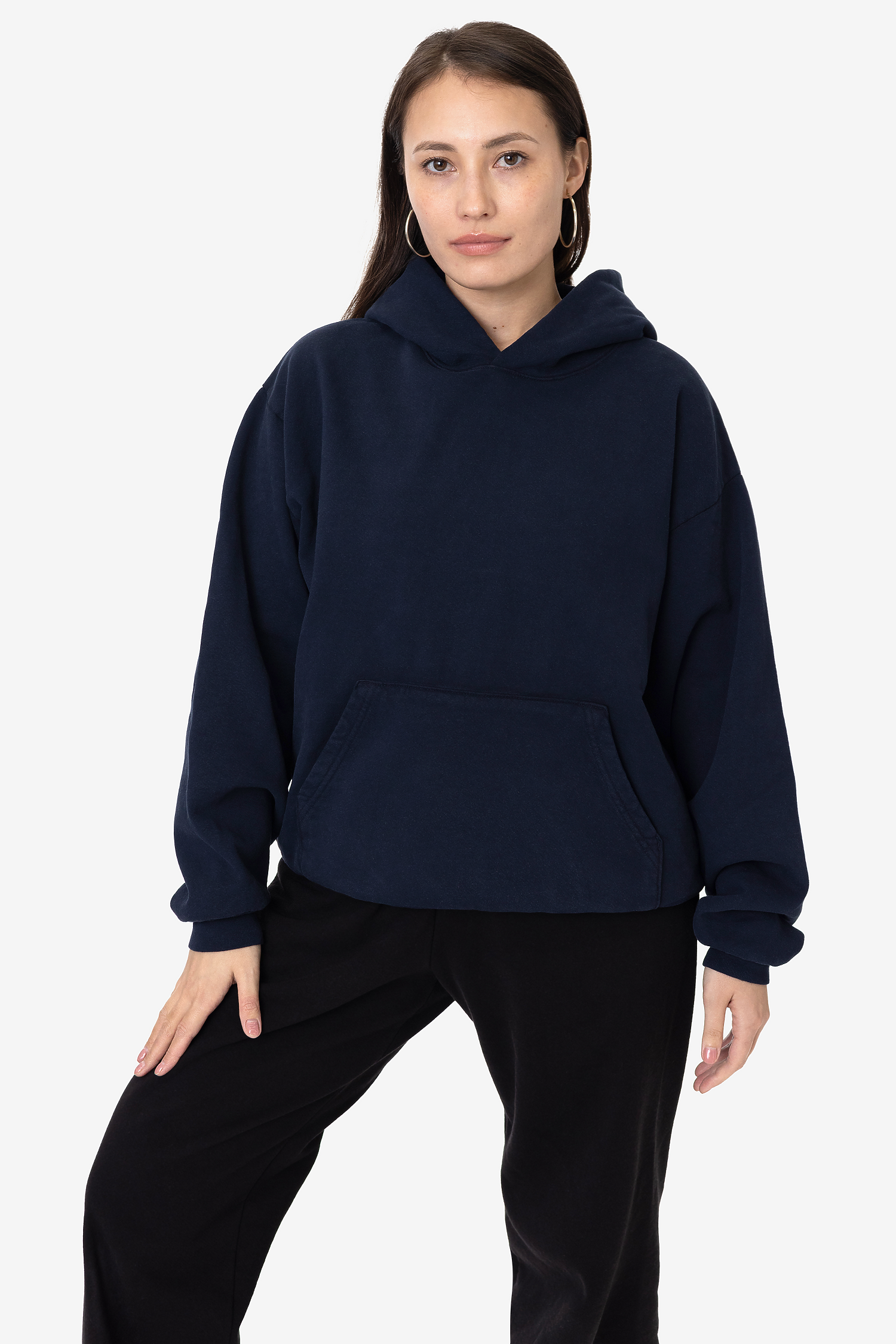 L/S Heavy Fleece Hood PO 14 oz