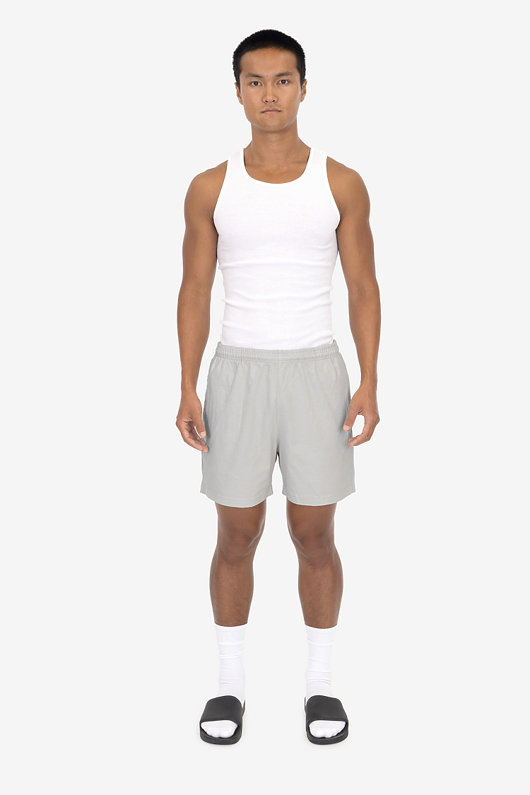 8.5 oz Heavy Jersey Gym Shorts CEMENT