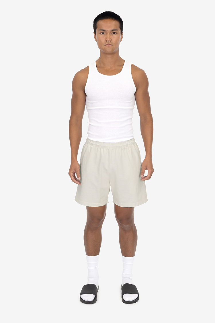 8.5 oz Heavy Jersey Gym Shorts Creme
