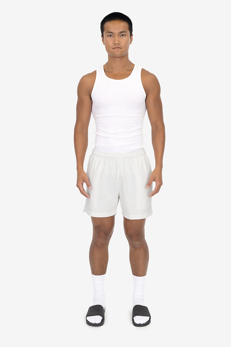 8.5 oz Heavy Jersey Gym Shorts OFF WHITE