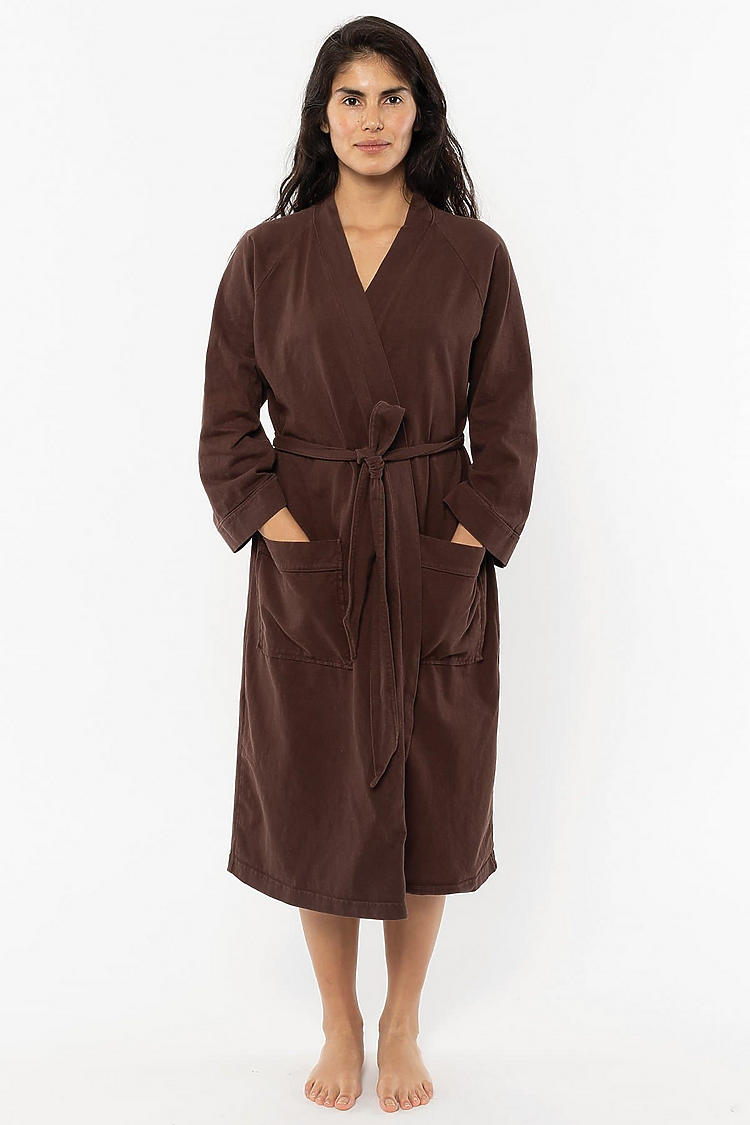 Heavy Jersey House Robe CHOCOLATE