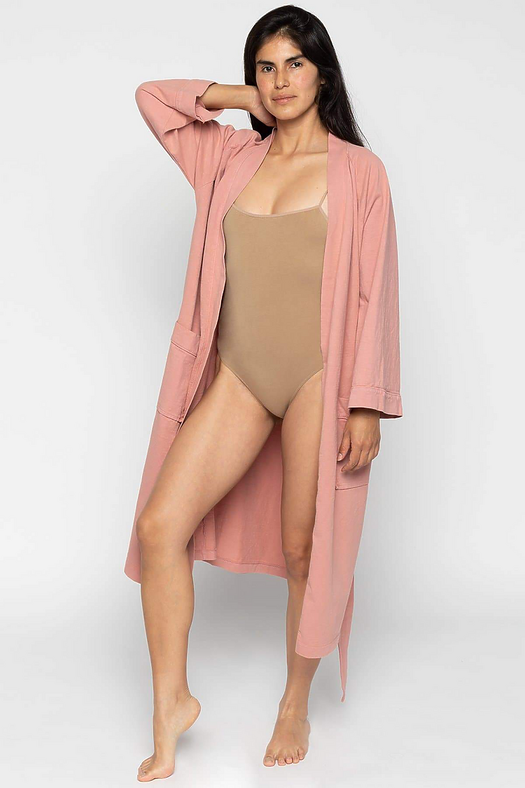 Heavy Jersey House Robe Dark Mauve