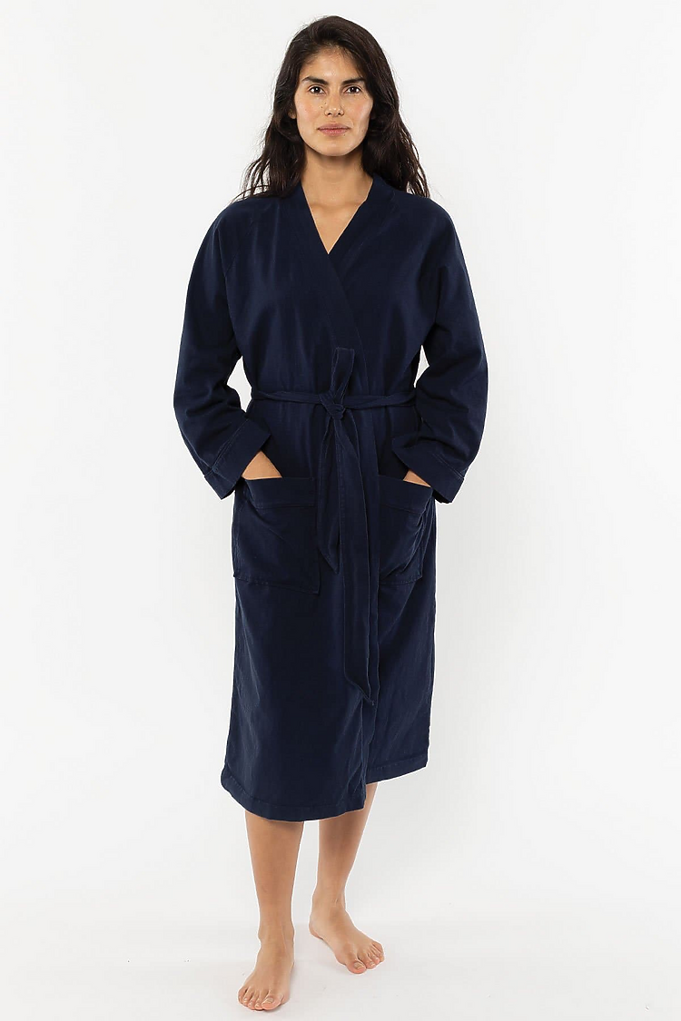 Heavy Jersey House Robe NAVY