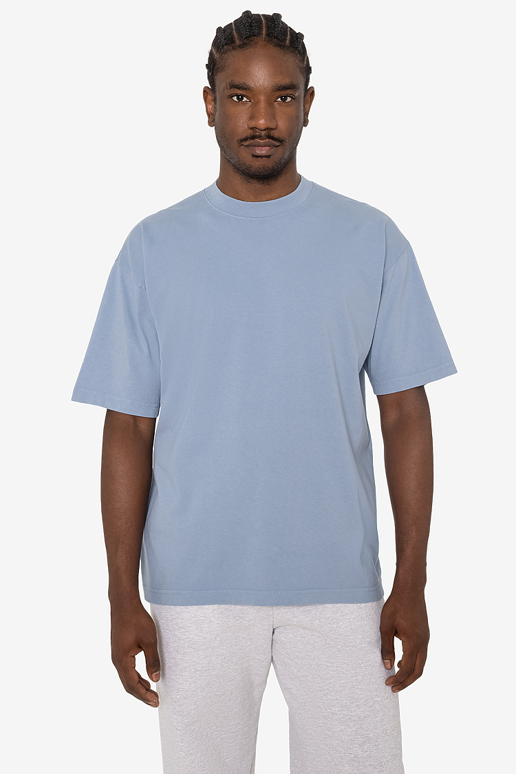 S/S Grmnt Dye Crew Neck 6.5oz CLEAR BLUE