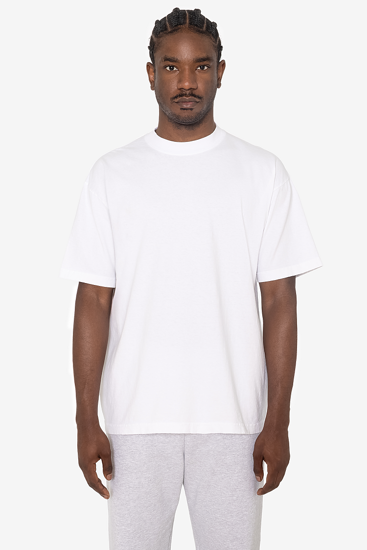 S/S Grmnt Dye Crew Neck 6.5oz White