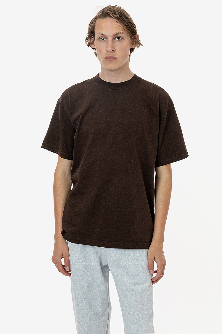 S/S Grmnt Dye Crew Neck 6.5oz CHOCOLATE