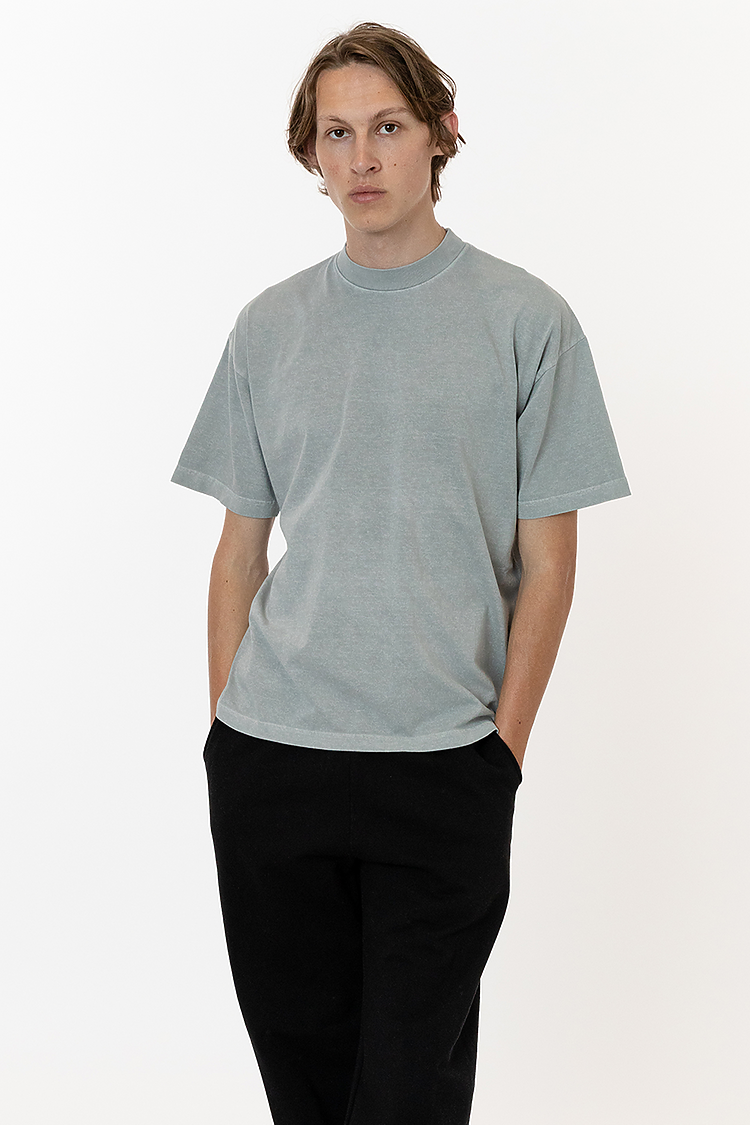 S/S Grmnt Dye Crew Neck 6.5oz Dark Silver