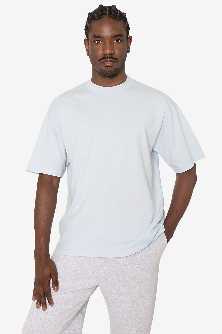 S/S Grmnt Dye Crew Neck 6.5oz LIGHT BLUE