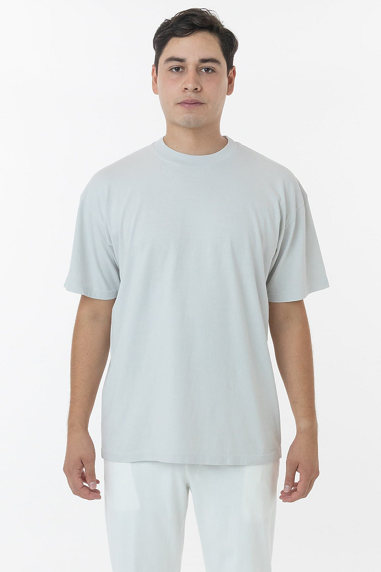 S/S Grmnt Dye Crew Neck 6.5oz LIGHT GREY