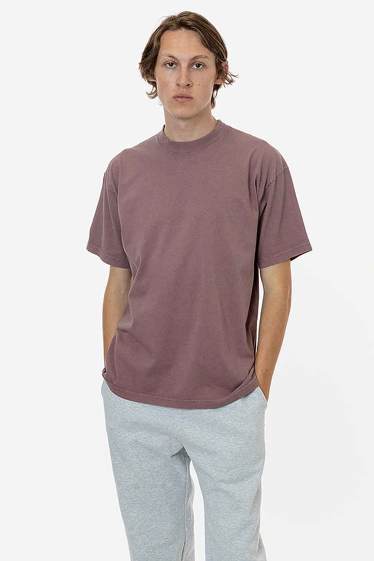 S/S Grmnt Dye Crew Neck 6.5oz MAUVE