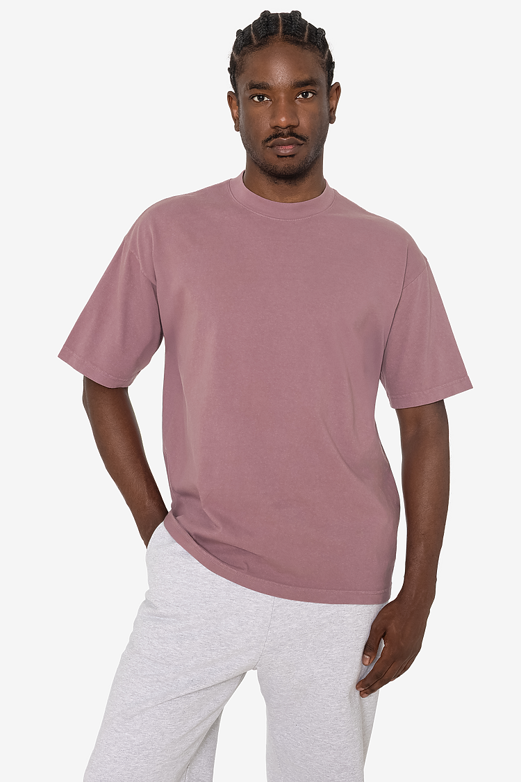 S/S Grmnt Dye Crew Neck 6.5oz MAUVE