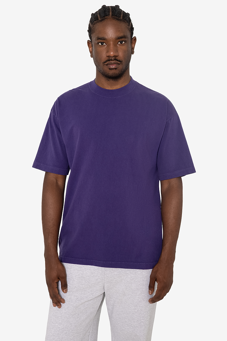 S/S Grmnt Dye Crew Neck 6.5oz PURPLE
