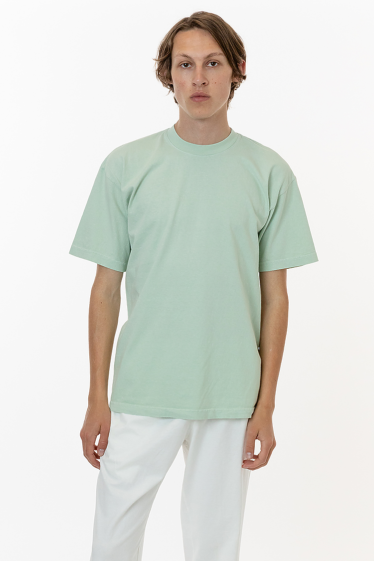 S/S Grmnt Dye Crew Neck 6.5oz SEAFOAM