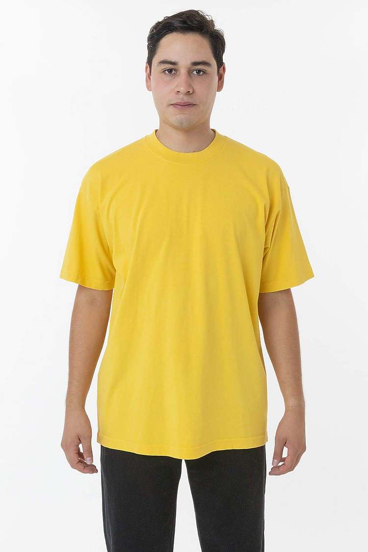 S/S Grmnt Dye Crew Neck 6.5oz SPECTRA YELLOW