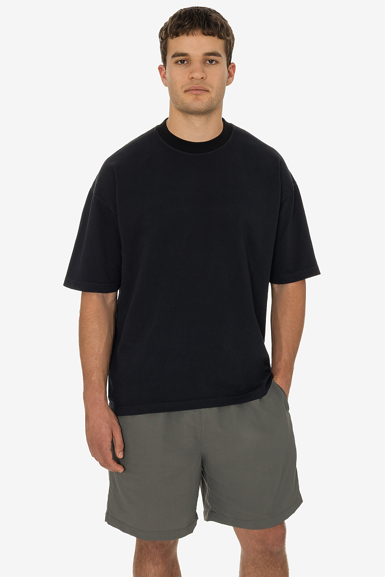 Ring 6.5oz S/S Garment Dye Tee Black Edge/Black